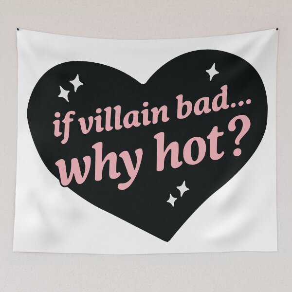 Item preview, If Villain Bad Why Hot Dark Romance Quote Bookish Dark Romance Reader Gift designed and sold by BrownHorse90s.