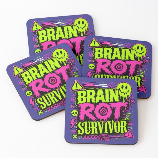 Item preview, Brain Rot Survivor Funny Internet Humor Gen Z Meme designed and sold by DoceVaga.