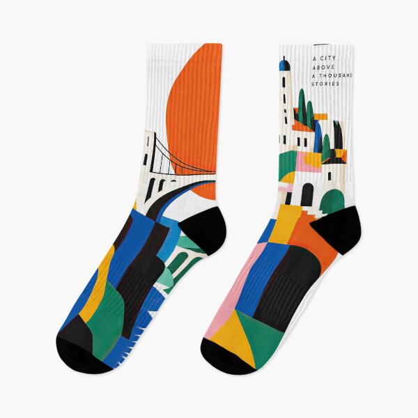 Item preview, Colorful geometric travel poster depicting Constantine, Algeria, designed and sold by ckybe.