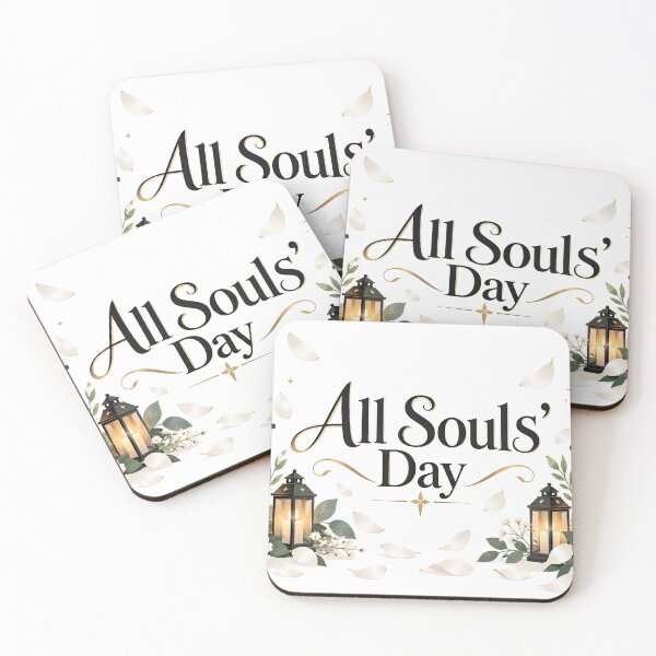 Item preview, All Souls' Day typographic floral banner with glowing designed and sold by ckybe.