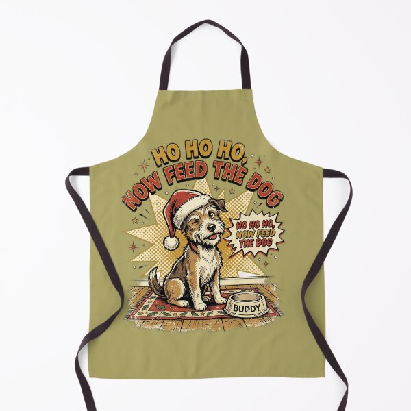 Item preview, Ho Ho Ho Now Feed The Dog designed and sold by FurRealStudioCo.