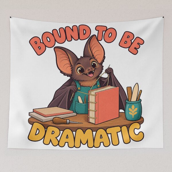 Item preview, Bookbinding Bat Bound to Be Dramatic designed and sold by SAS-Designer.