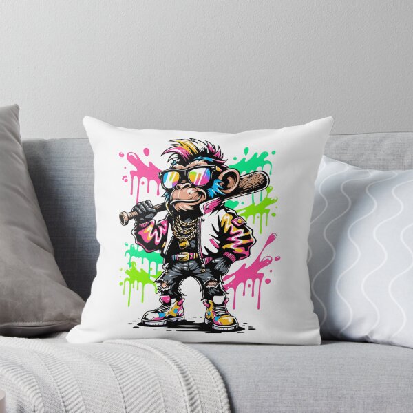 Item preview, Monkey Baseball Drip Funny Animal Party Sport Street Art Comfort Colors Adult  designed and sold by AshtonNielse.
