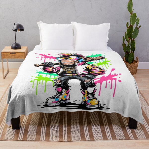 Item preview, Monkey Baseball Drip Funny Animal Party Sport Street Art Comfort Colors Adult designed and sold by AshtonNielse.