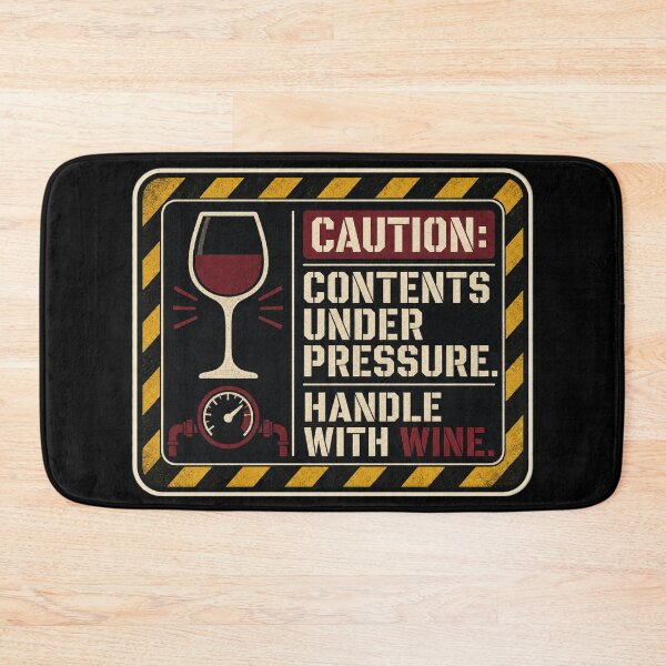 Item preview, Caution Contents Under Pressure Handle With Wine Shirt, Funny Mom T-Shirt, Wine Lover Tee, Funny Warning Label Gift Shirt, Sarcastic Mom Humor Graphic designed and sold by TshirtsLabs.
