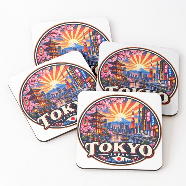 Item preview, Tokyo Japan Vintage Travel Poster designed and sold by timiparkerart.