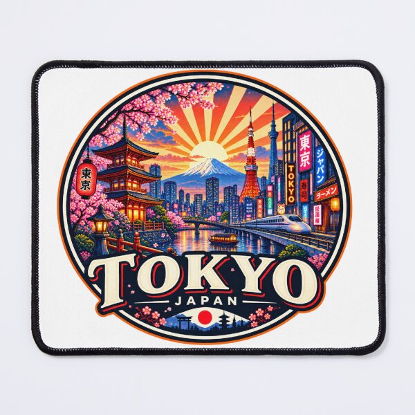 Item preview, Tokyo Japan Vintage Travel Poster designed and sold by timiparkerart.