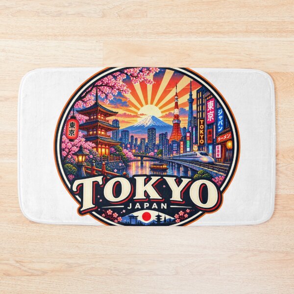 Item preview, Tokyo Japan Vintage Travel Poster designed and sold by timiparkerart.