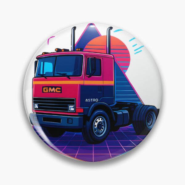 Item preview, Vintage GMC Astro Truck Classic Heavy Duty Vehicle Illustration designed and sold by HopeHava.