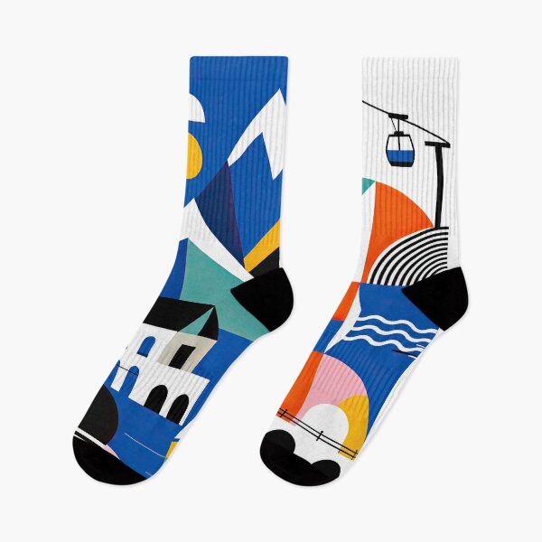 Item preview, Colorful geometric travel poster for Zell am See, designed and sold by ckybe.