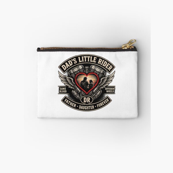 Item preview, Dad’s Little Rider – Father & Daughter Vintage Biker Design designed and sold by Bocianessco.