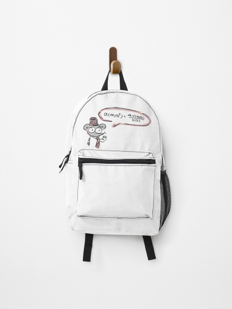 Thumbnail 1 of 3, Backpack, Physics nerd mouse designed and sold by sofya-li13.