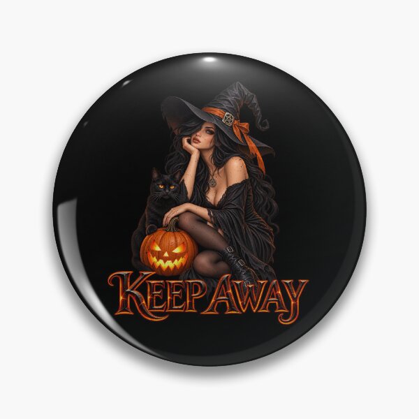 Item preview, Keep Away Halloween Witch designed and sold by AhmadAnnaPrints.