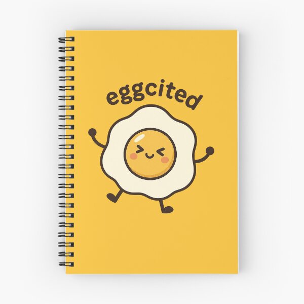 Item preview, Eggcited | Cute Fried Egg Kawaii Character | Funny Breakfast Food Pun designed and sold by Eathusiast.