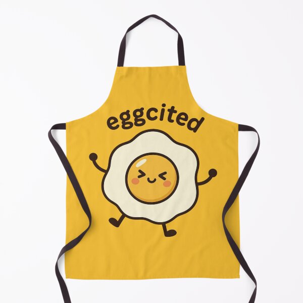 Item preview, Eggcited | Cute Fried Egg Kawaii Character | Funny Breakfast Food Pun designed and sold by Eathusiast.