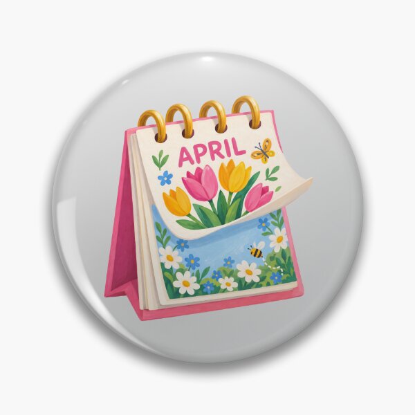 Item preview, April Calendar Page Turning Spring Art designed and sold by hattie's.