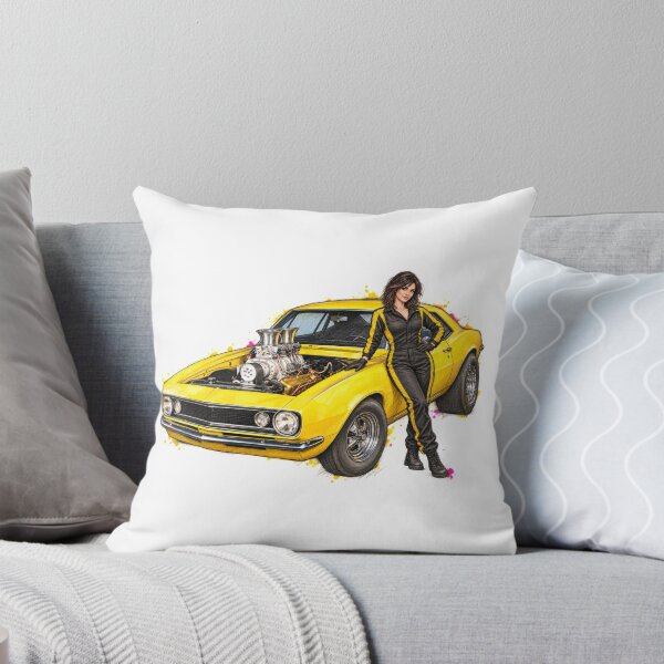 Item preview, Yellow Thunder — Supercharged Muscle Car Sketch designed and sold by Russell Thorne.