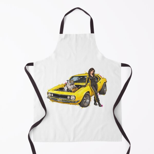 Item preview, Yellow Thunder — Supercharged Muscle Car Sketch designed and sold by Russell Thorne.