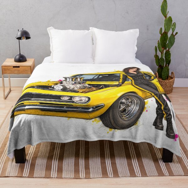 Item preview, Yellow Thunder — Supercharged Muscle Car Sketch designed and sold by Russell Thorne.