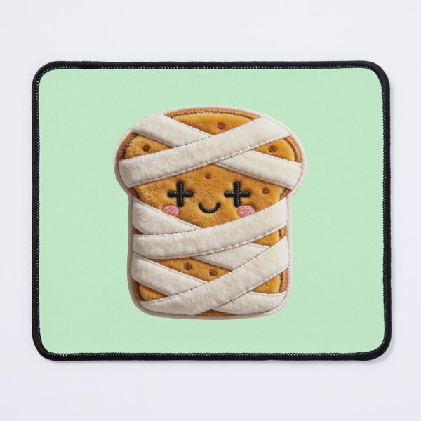 Item preview, Spooky Kawaii Mummy Toast - Creepy Cute Breakfast Faux Patch designed and sold by thelexiverse.