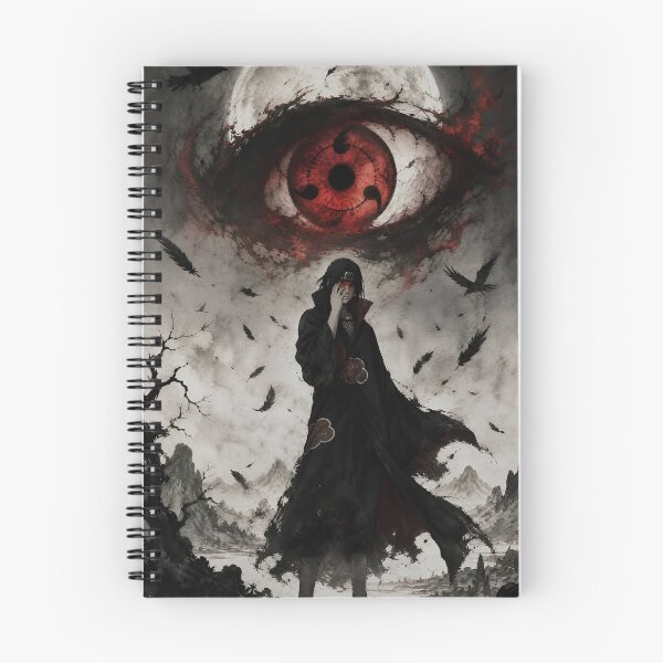 Item preview, Crimson Eye Shadow Warrior – Dark Japanese Ink Wash Fantasy designed and sold by Dyan4.