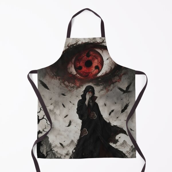 Item preview, Crimson Eye Shadow Warrior – Dark Japanese Ink Wash Fantasy designed and sold by Dyan4.