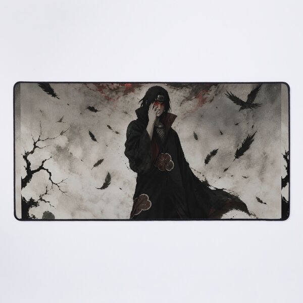 Item preview, Crimson Eye Shadow Warrior – Dark Japanese Ink Wash Fantasy designed and sold by Dyan4.