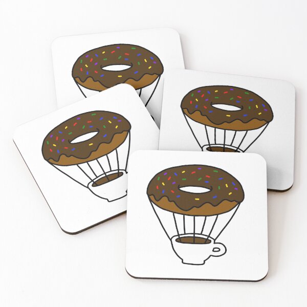 Item preview, Donut balloon and Coffee designed and sold by superbaechoo.