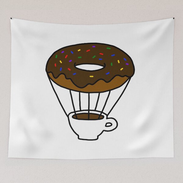 Item preview, Donut balloon and Coffee designed and sold by superbaechoo.