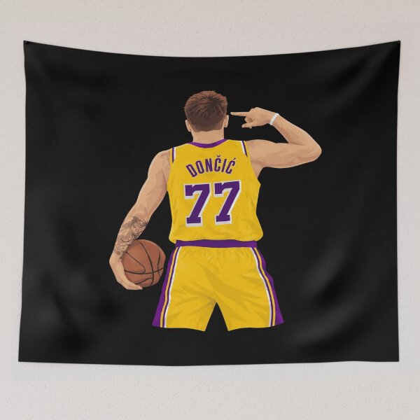 Item preview, Dončić 77 Lakers designed and sold by elsiechillqzde.