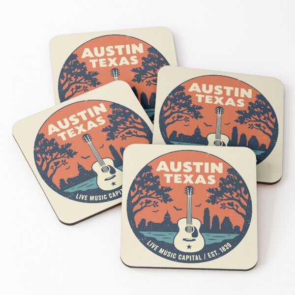 Item preview, Vintage Austin Texas Guitar Skyline designed and sold by Travelpeak.