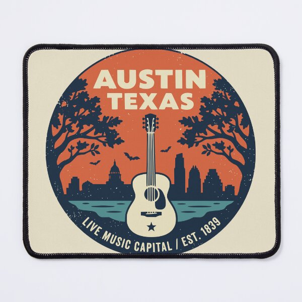 Item preview, Vintage Austin Texas Guitar Skyline designed and sold by Travelpeak.