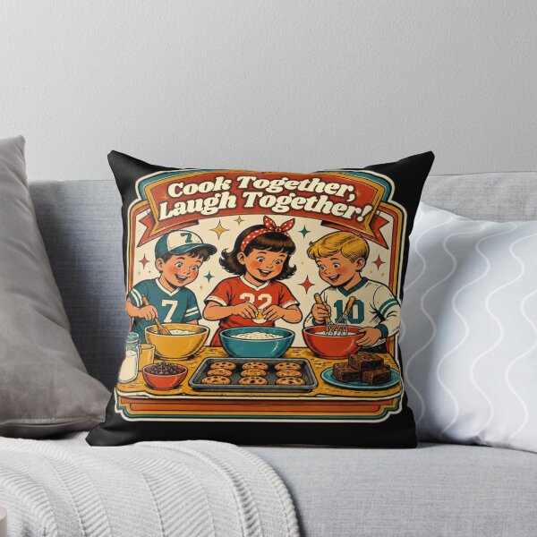 Item preview, Cook Together Laugh Together - Retro Kitchen Baking Design designed and sold by Mnyus shop.