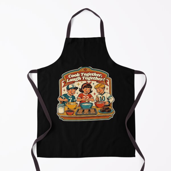 Item preview, Cook Together Laugh Together - Retro Kitchen Baking Design designed and sold by Mnyus shop.