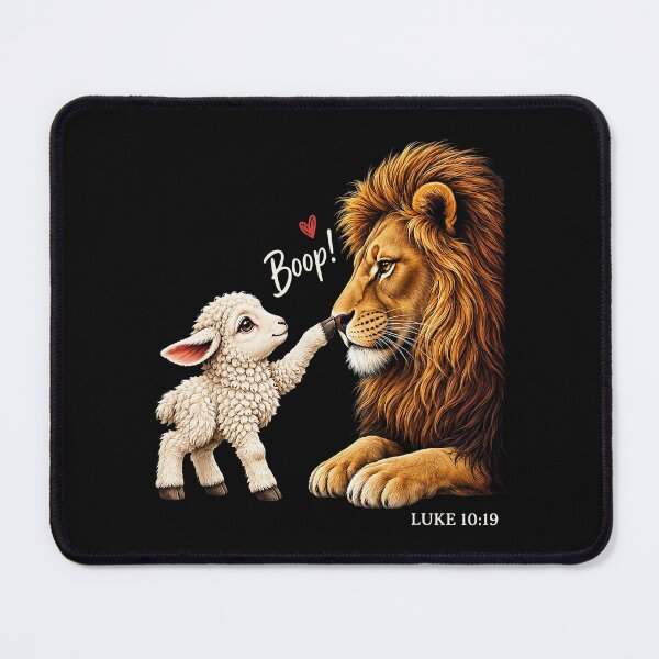 Item preview, Boop Luke 10:19 Christian Lion and Lamb designed and sold by khdmalakarak.
