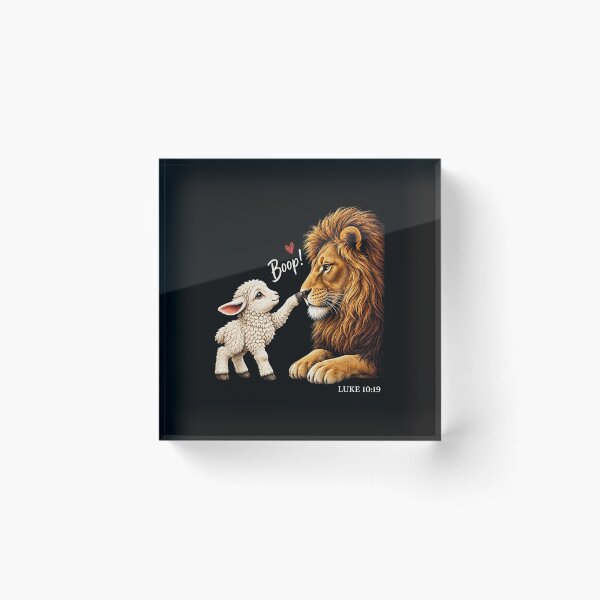 Item preview, Boop Luke 10:19 Christian Lion and Lamb designed and sold by khdmalakarak.