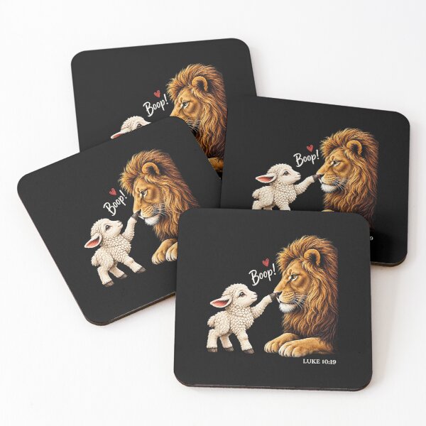 Item preview, Boop Luke 10:19 Christian Lion and Lamb designed and sold by khdmalakarak.