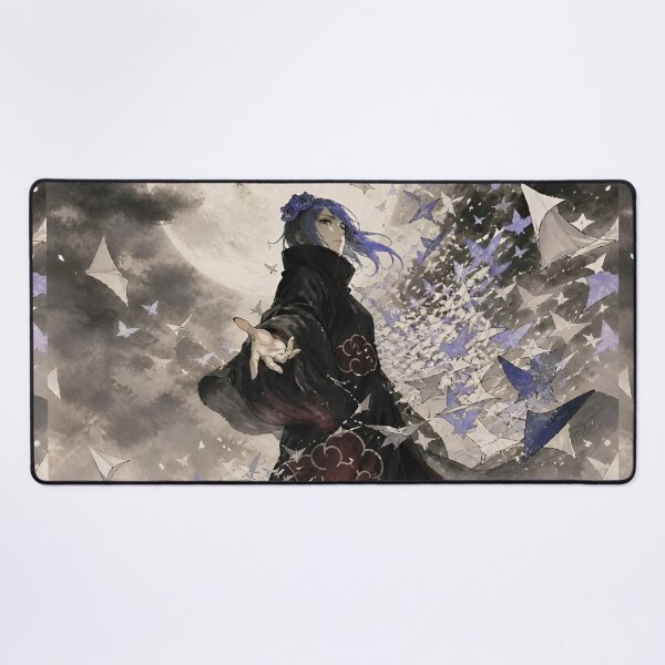 Item preview, Moonlit Butterfly Woman – Mystical Japanese Ink Wash Fantasy Art designed and sold by Dyan4.