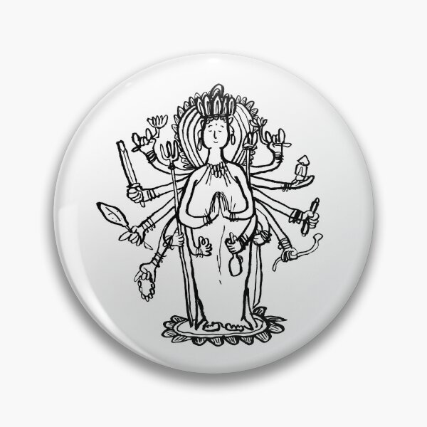 Item preview, Thousand-Armed Kannon ( Avalokiteshvara ) 千手観音 designed and sold by TaisanNYC.