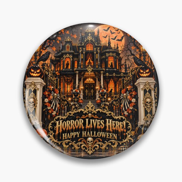 Item preview, Horror Lives Here - Happy Halloween designed and sold by DesignsByPrnces.