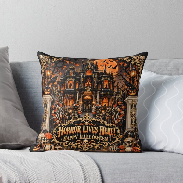 Item preview, Horror Lives Here - Happy Halloween designed and sold by DesignsByPrnces.
