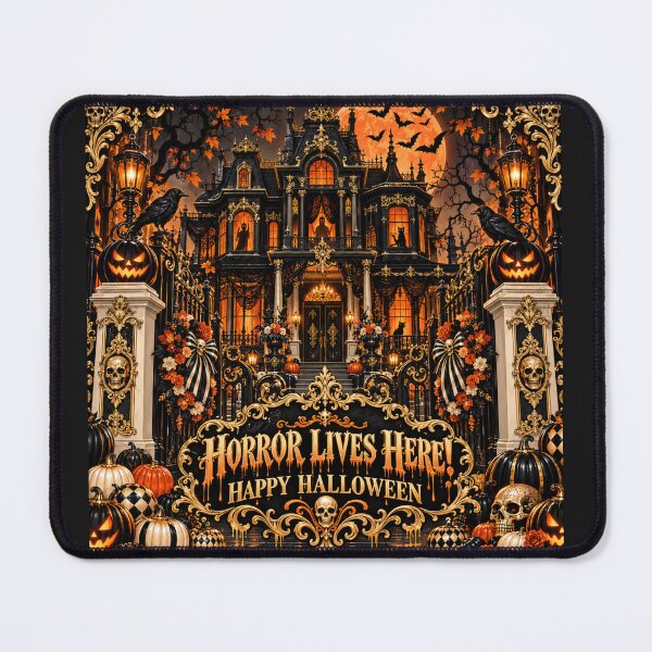 Item preview, Horror Lives Here - Happy Halloween designed and sold by DesignsByPrnces.