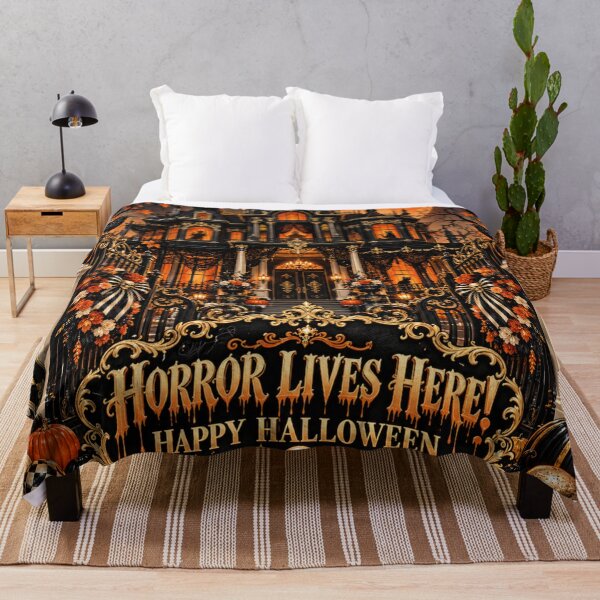 Item preview, Horror Lives Here - Happy Halloween designed and sold by DesignsByPrnces.