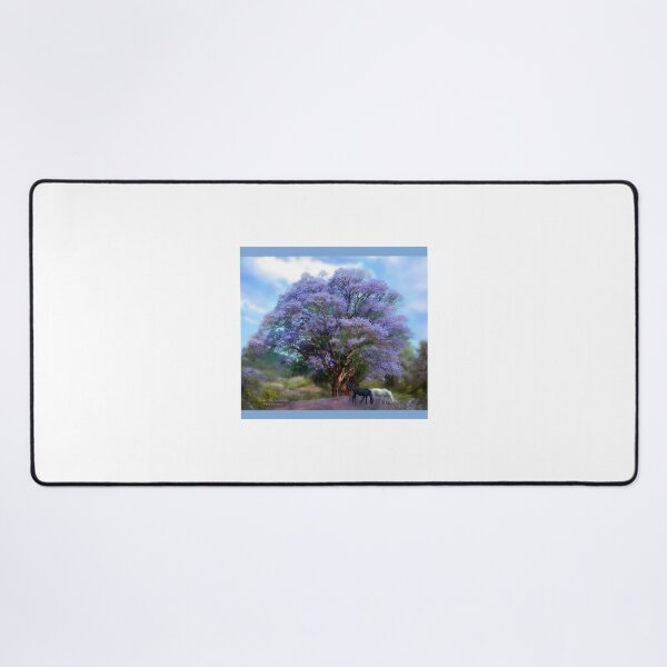 Item preview, Under The Jacaranda Tree Scenic Nature Illustration Design designed and sold by Albyna.