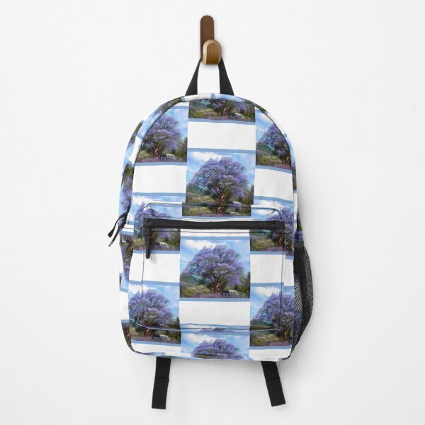 Item preview, Under The Jacaranda Tree Scenic Nature Illustration Design designed and sold by Albyna.