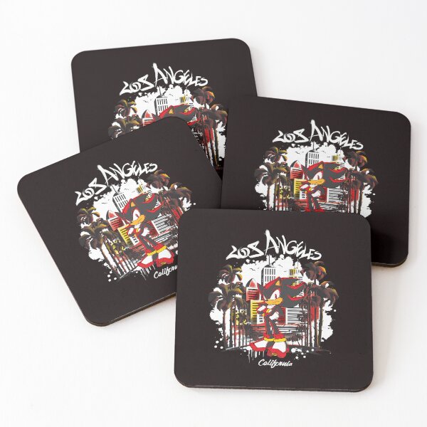 Item preview, Shadow Los Angeles California Skyline Sonic Fan designed and sold by ImeldaSparks.