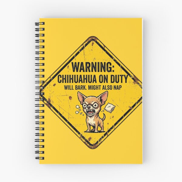 Item preview, Warning Chihuahua On Duty designed and sold by FurRealStudioCo.