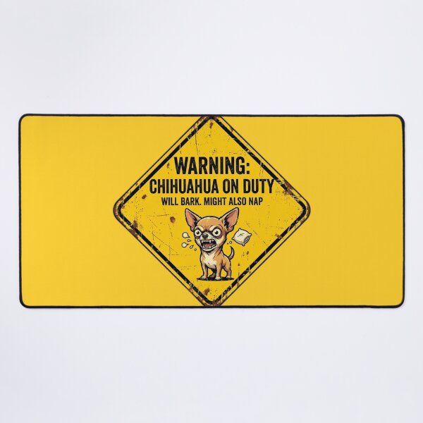 Item preview, Warning Chihuahua On Duty designed and sold by bluel_evin.