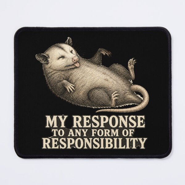 Item preview, My Response To Any Form Of Responsibility Shirt, Funny Possum T-Shirt, Vintage Naturalist Tee, Relatable Humor Gift Shirt, Funny Avoidant Animal Graphic designed and sold by TshirtsLabs.