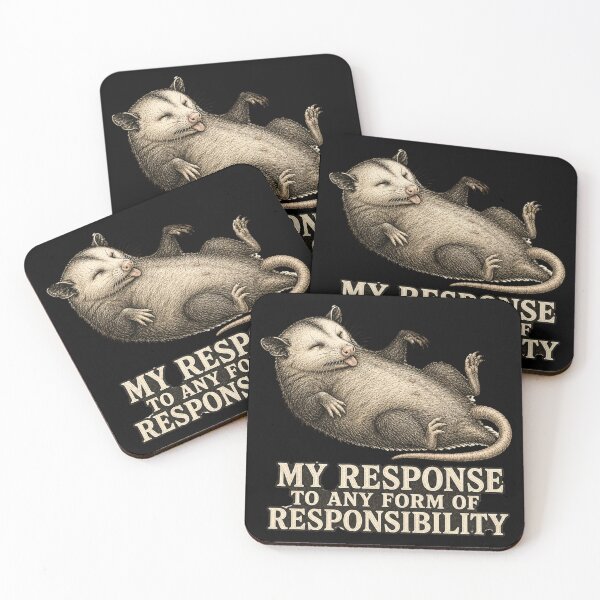 Item preview, My Response To Any Form Of Responsibility Shirt, Funny Possum T-Shirt, Vintage Naturalist Tee, Relatable Humor Gift Shirt, Funny Avoidant Animal Graphic designed and sold by TshirtsLabs.